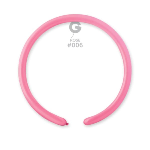 Gemar Latex Balloons Standard Rose #006 1in - 50 pieces