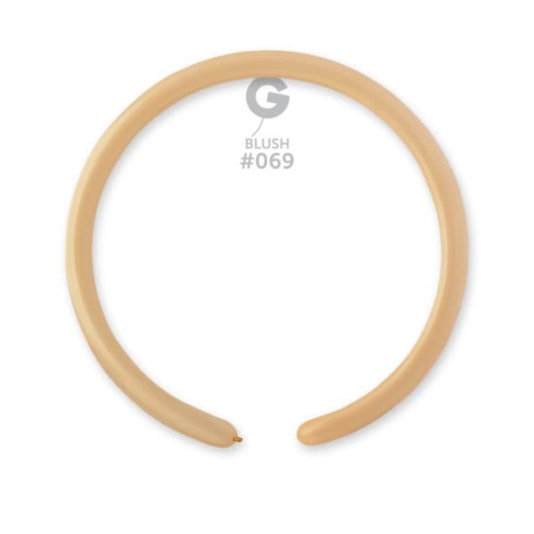Gemar Latex Balloons Standard Blush #069 1in - 50 pieces