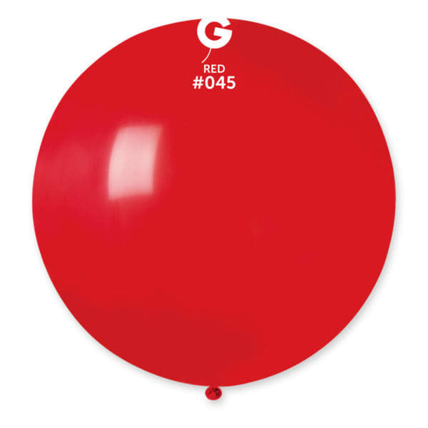 Gemar Latex Balloons Standard Red #045 31in - 1 piece