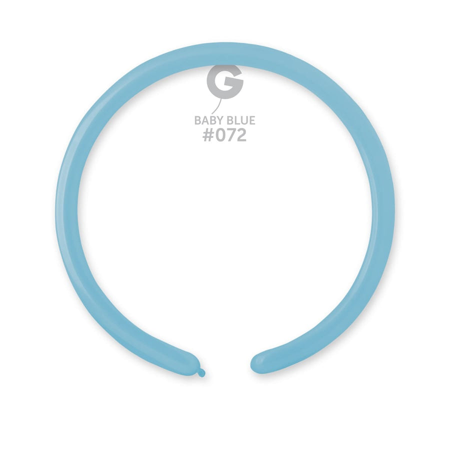 Gemar Latex Balloons Standard Baby Blue #072 1in - 50 pieces