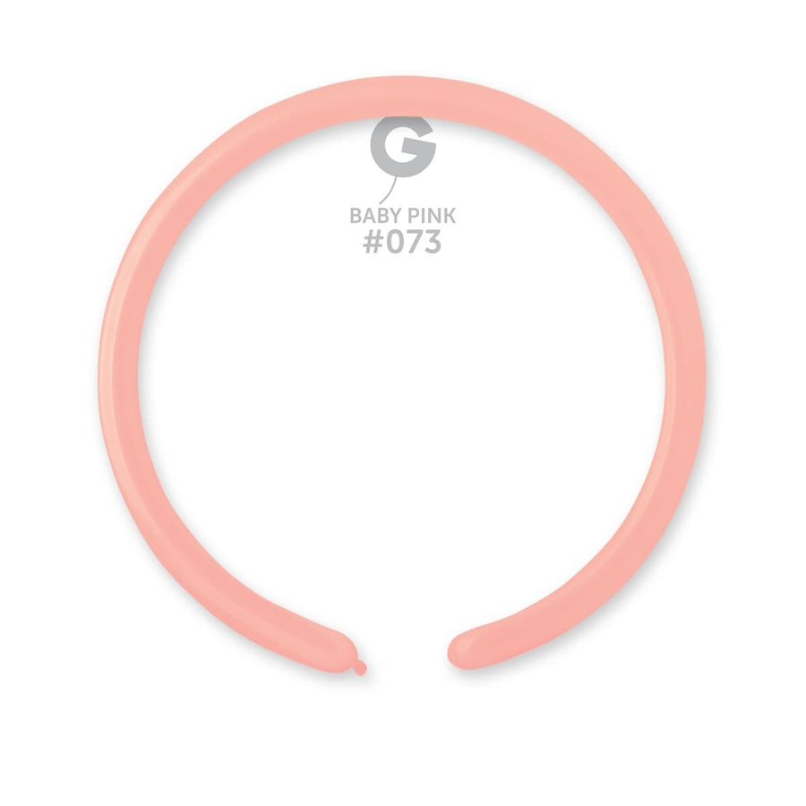 Gemar Latex Balloons Standard Baby Pink #073 1in - 50 pieces