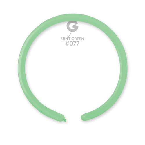 Gemar Latex Balloons Standard Mint Green #077 1in - 50 pieces