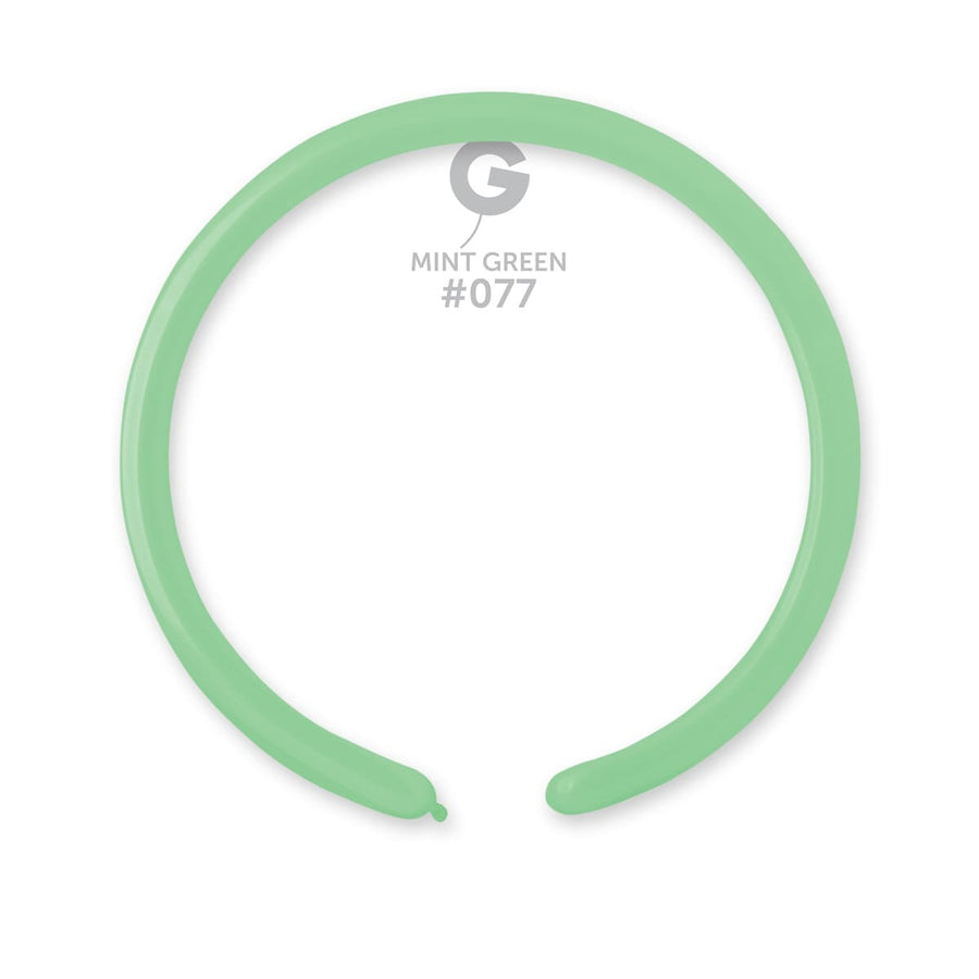 Gemar Latex Balloons Standard Mint Green #077 1in - 50 pieces