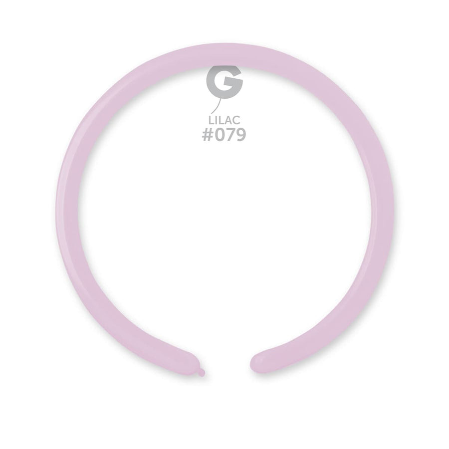 Gemar Latex Balloons Standard Lilac #079 1in - 50 pieces