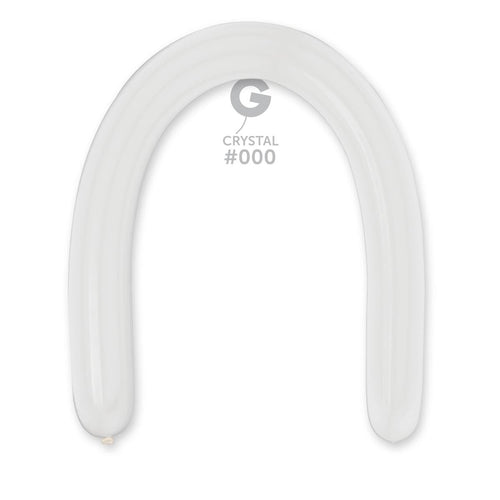 Gemar Latex Balloons Clear #000 3in - 50 pieces