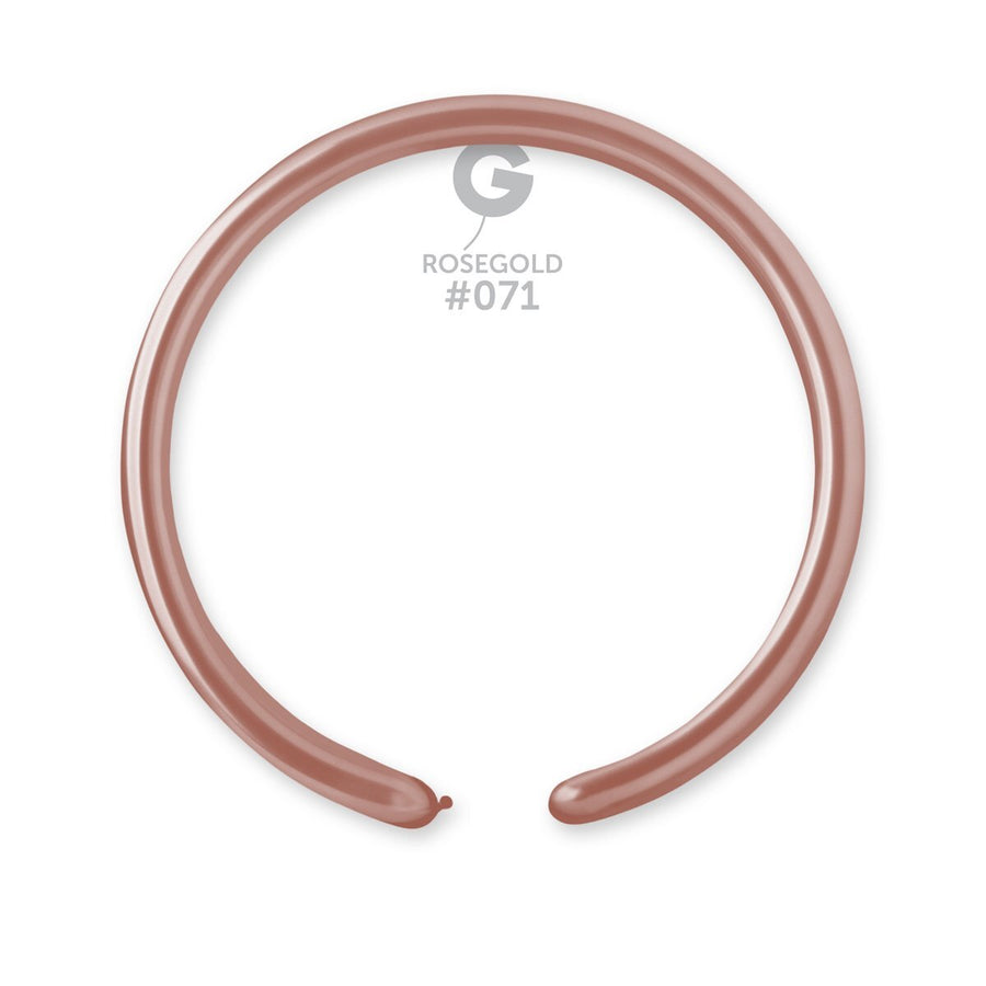 Gemar Latex Balloons Rose Gold #071 2in - 50 pieces