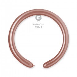 Gemar Latex Balloons Metal Rose Gold #071 2in - 50 pieces