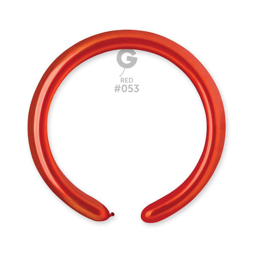 Gemar Latex Balloons Metal Red #053 2in - 50 pieces