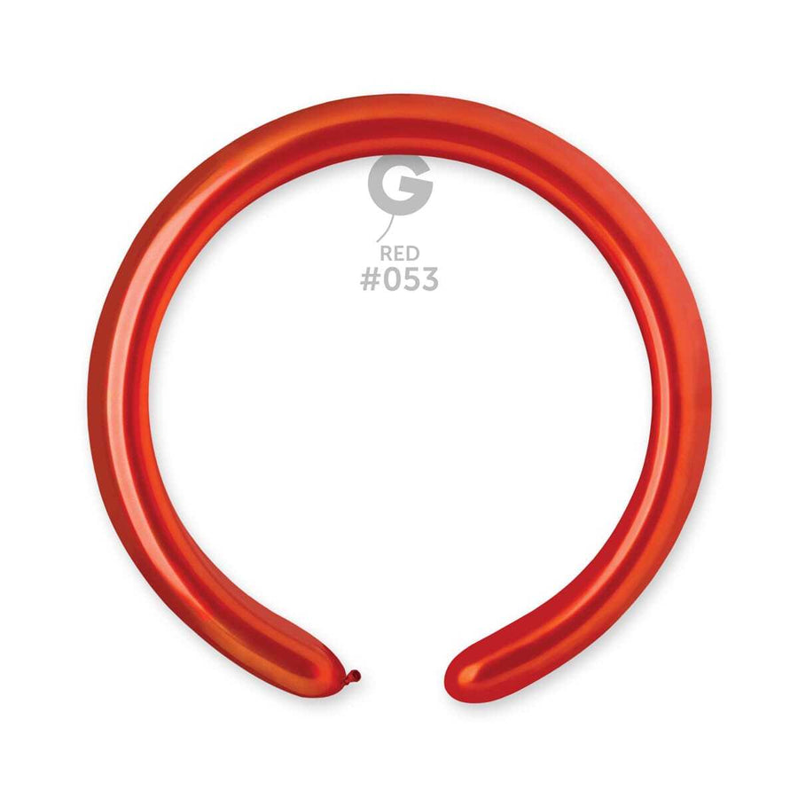 Gemar Latex Balloons Metal Red #053 2in - 50 pieces