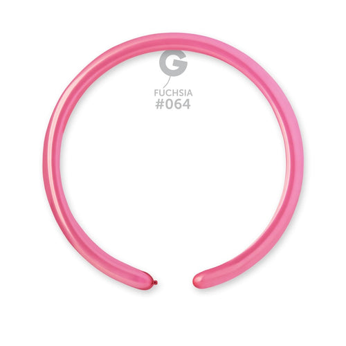 Gemar Latex Balloons Metal Fuchsia #064 1in - 50 pieces