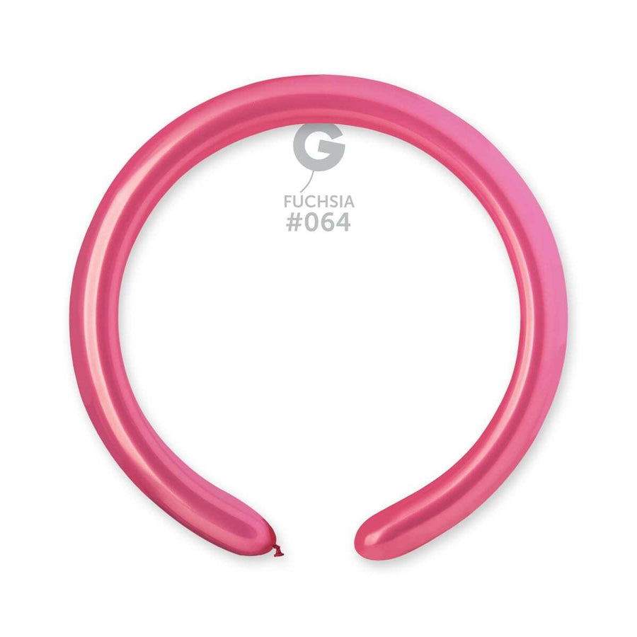 Gemar Latex Balloons Metal Fuchsia #064 2in - 50 pieces