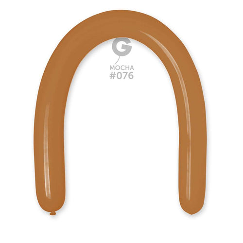 Gemar Latex Balloons Standard Mocha #076 3in - 50 pieces