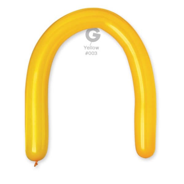 Gemar Latex Balloons Standard Yellow #003 3in - 50 pieces