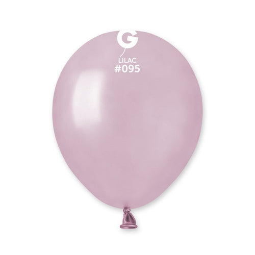 Gemar Latex Balloons Metal Lilac #095 5in - 100 pieces