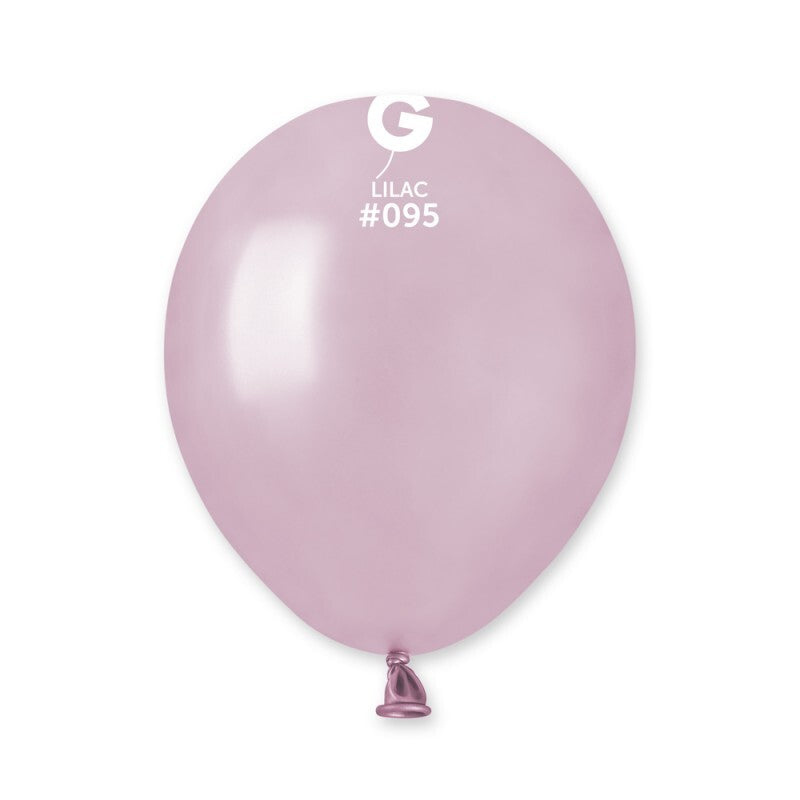 Gemar Latex Balloons Metal Lilac #095 5in - 100 pieces
