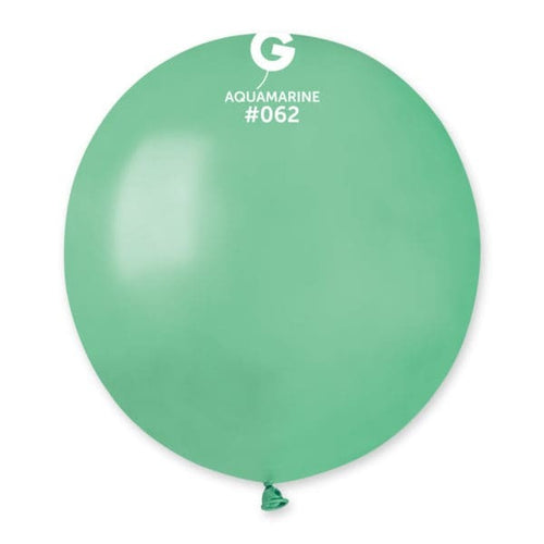 Gemar Latex Balloons Metal Acquamarine #062 19in - 5 pieces