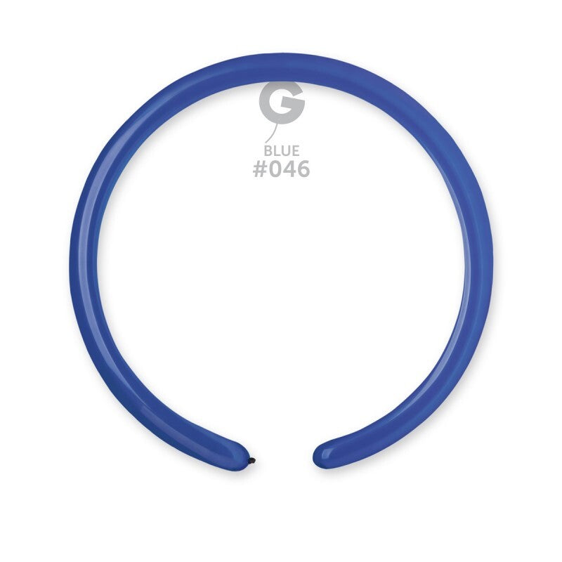 Gemar Latex Balloons Standard Blue #046 1in - 50 pieces