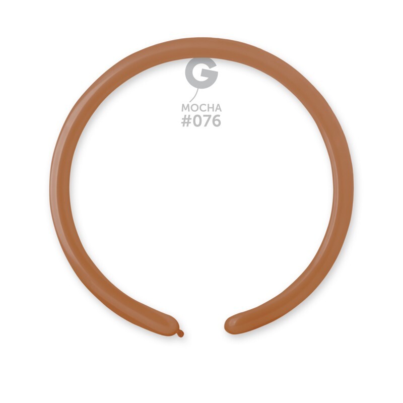 Gemar Latex Balloons Standard Mocha #076 1in - 50 pieces