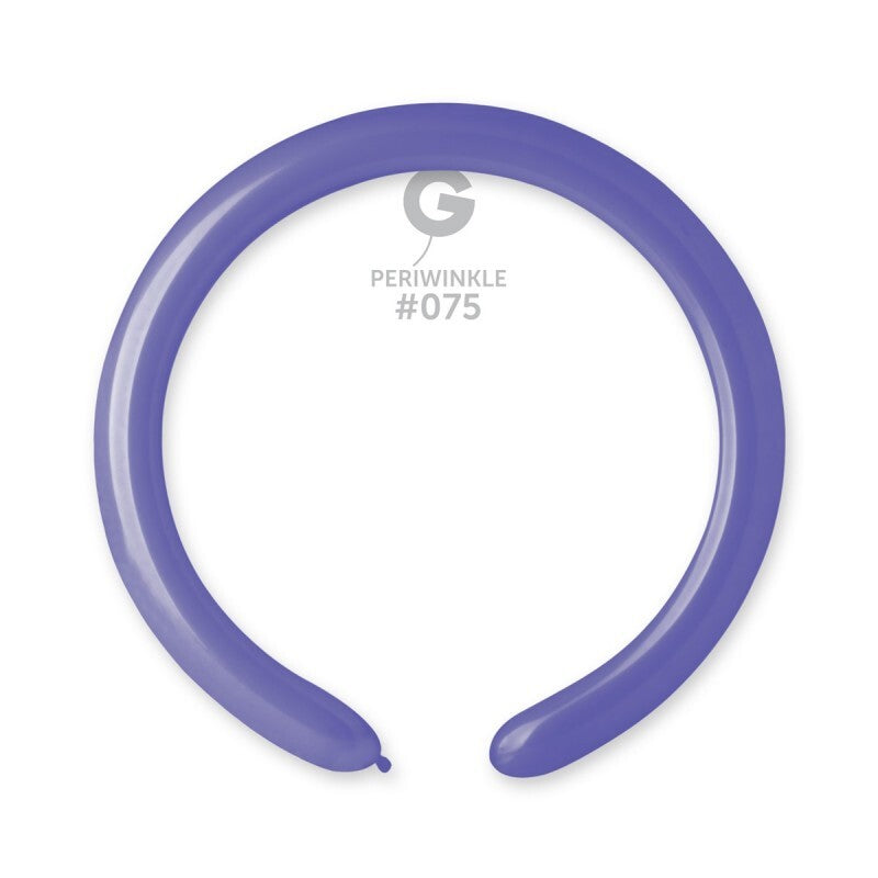 Gemar Latex Balloons Standard Periwinkle #075 2in - 50 pieces
