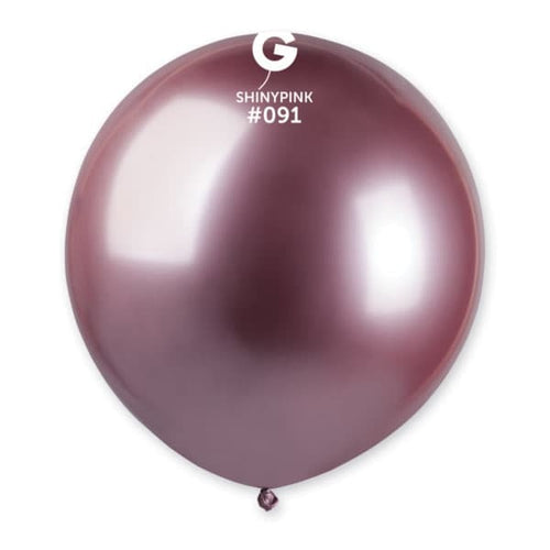 Gemar Latex Balloons Shiny Pink #091 19in - 5 pieces