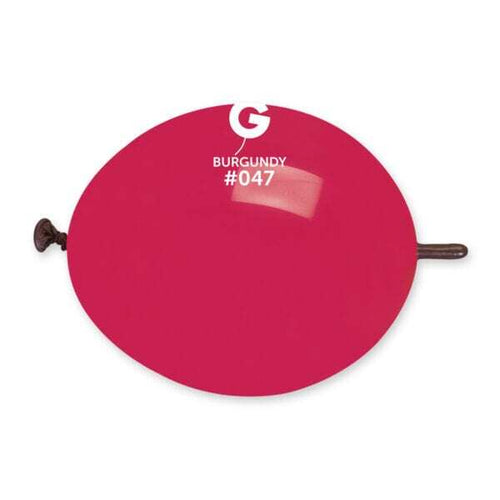 Gemar Latex Balloons Standard Burgundy #047 6in - 100 pieces