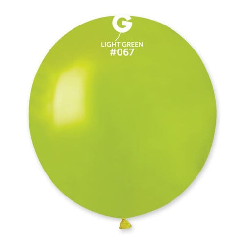 Gemar Latex Balloons Metal Light Green #067 19in - 5 pieces
