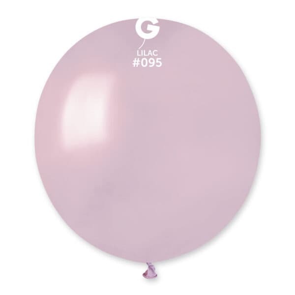 Gemar Latex Balloons Metal Lilac #095 19in - 5 pieces