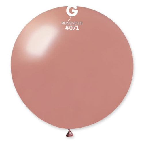 Gemar Latex Balloons Metal Rose Gold #071 31in - 1 Piece