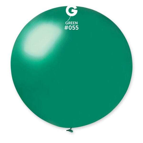 Gemar Latex Balloons Metal Green #055 31in - 1 Piece