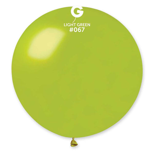 Gemar Latex Balloons Metal Light Green #067 31in - 1 Piece