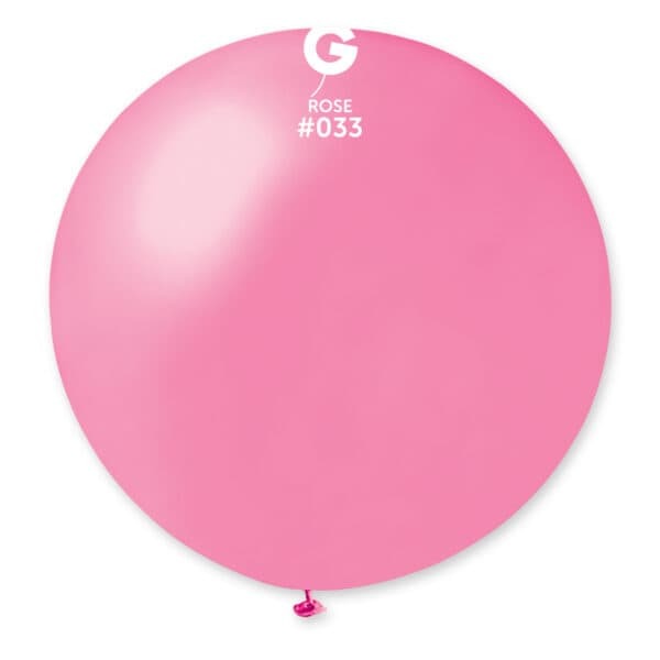 Gemar Latex Balloons Metal Rose #033 31in - 1 Piece