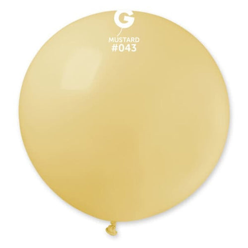 Gemar Latex Balloons Standard Mustard #043 31in - 1 piece