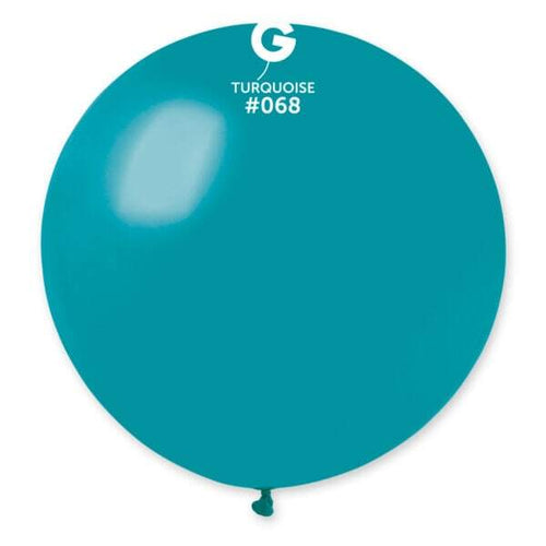 Gemar Latex Balloons Standard Turquoise #068 31in - 1 piece