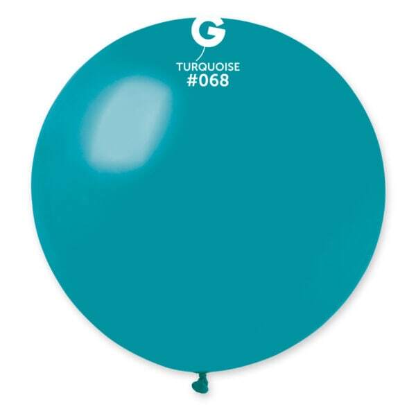 Gemar Latex Balloons Standard Turquoise #068 31in - 1 piece