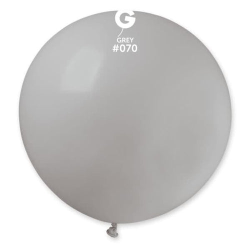 Gemar Latex Balloons Standard Grey #070 Grey 31in - 1 piece