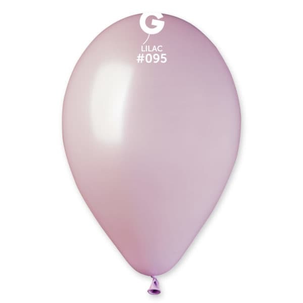 Gemar Latex Balloons Metal Lilac #095 12in - 50 Pieces