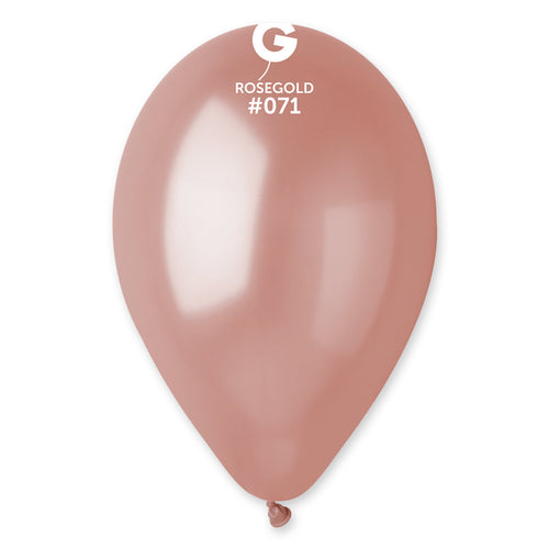 Gemar Latex Balloons Metal Rose Gold #071 12in - 50 Pieces