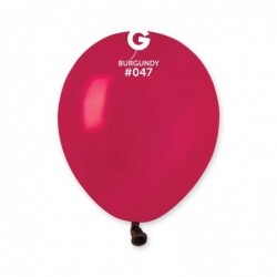Gemar Latex Balloons Standard Burgundy #047 5in - 100 pieces
