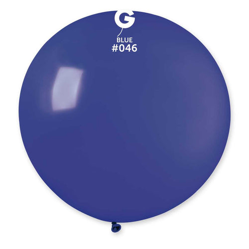 Gemar Latex Balloons Standard Blue #046 31in - 1 piece