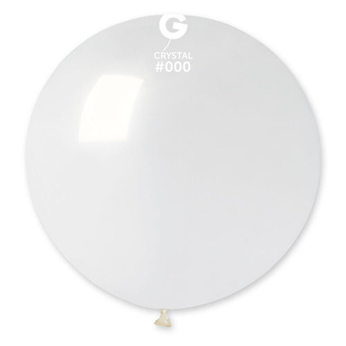 Gemar Latex Balloons Crystal Crystal Clear #000 31in - 1 piece
