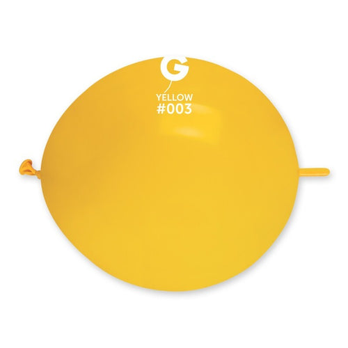 Gemar Latex Balloons Standard Yellow #003 13in - 50 pieces