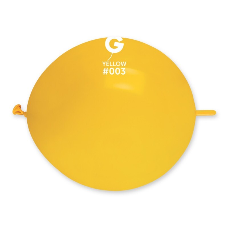 Gemar Latex Balloons Standard Yellow #003 13in - 50 pieces