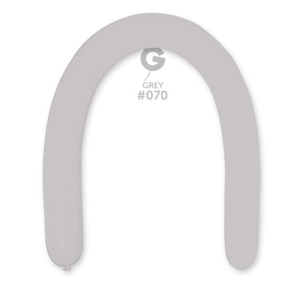 Gemar Latex Balloons Standard Grey #070 3in - 50 pieces