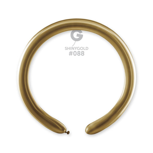 Gemar Latex Balloons Shiny Gold#088 2in - 50 pieces