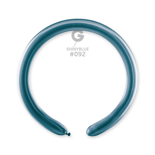 Gemar Latex Balloons Shiny Blue #092 2in - 50 pieces