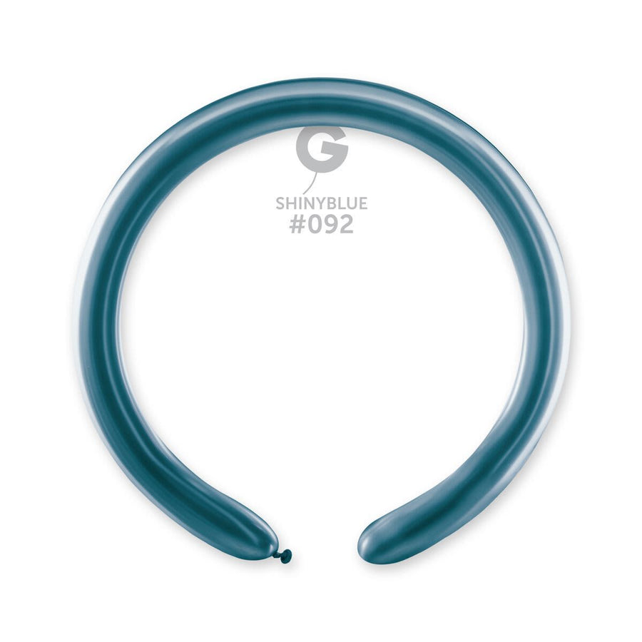Gemar Latex Balloons Shiny Blue #092 2in - 50 pieces