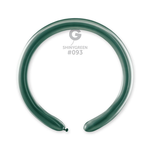 Gemar Latex Balloons Shiny Green #093 2in - 50 pieces