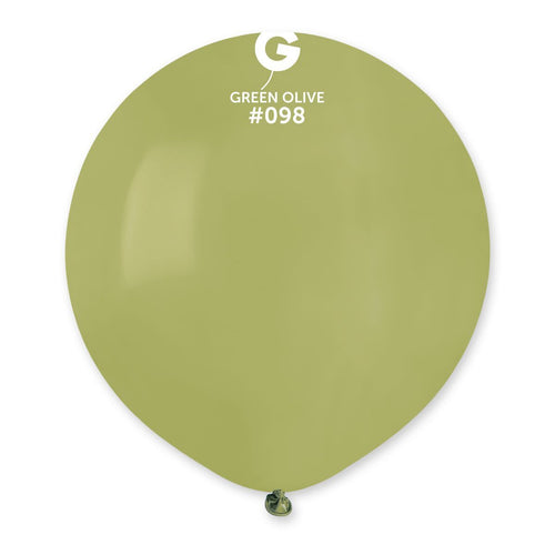 Gemar Latex Balloons Standard Olive #098 19 in - 25 pieces