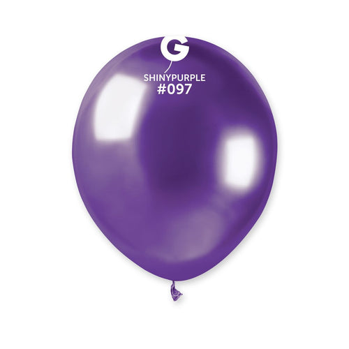 Gemar Latex Balloons Shiny Purple #097 5in- 50 pieces
