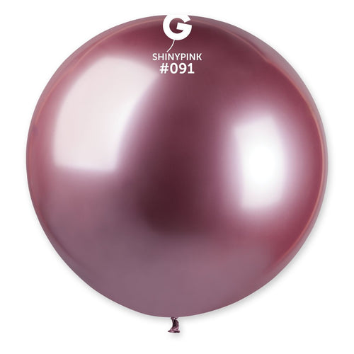 Gemar Latex Balloons Shiny Pink #091 31in - 1 piece